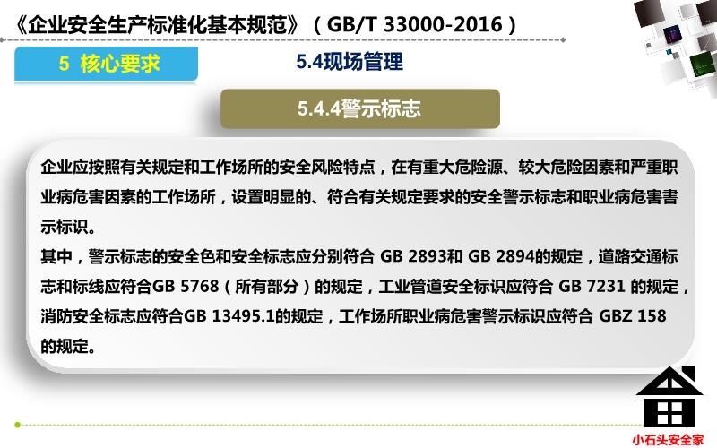 企业安全生产标准化基本规范最新版解读